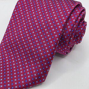 Dolcepunta Luxury Designer 100% Handmade Silk Italy Geometric Tie Necktie 3"